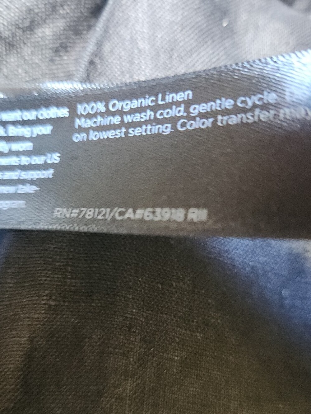 Eileen Fisher Black Wide-Leg Linen Pants - Picture 3 of 12
